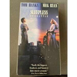 Sleepless in Seattle (VHS, 1993) Tom Hanks Meg Ryan Love Destiny Rosie O’Donnell